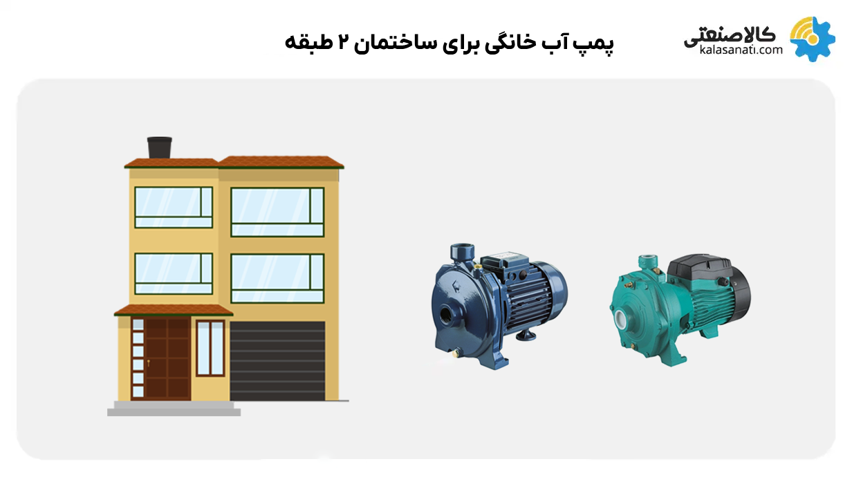 پمپ آب خانگی برای ساختمان های 2 طبقه