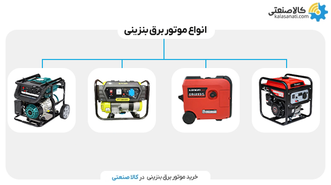 انواع موتور برق بنزینی