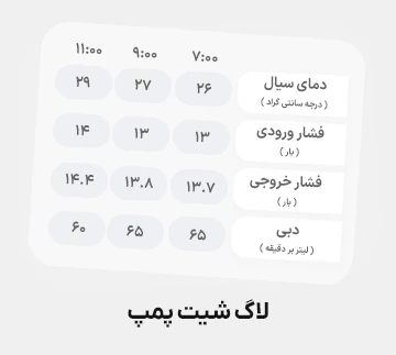 لاگ شیت (LOG Sheet) پمپ